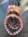Rose Quartz & Herkimer Diamond Princess Bracelet