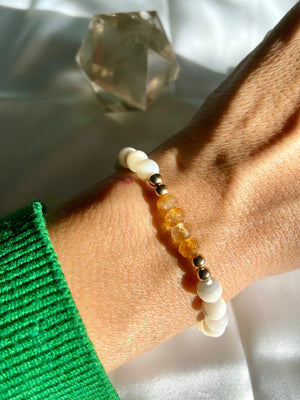 Mother of Pearl & Citrine Bracelet