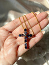 Sacred Blue Cross Necklace