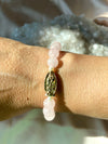 Rose Quartz Virgen Mary Bracelet