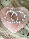 Howlite Holy Cross Gold Bracelet