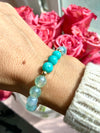 Aura Blue Agate & Peruvian Amazonite Bracelet
