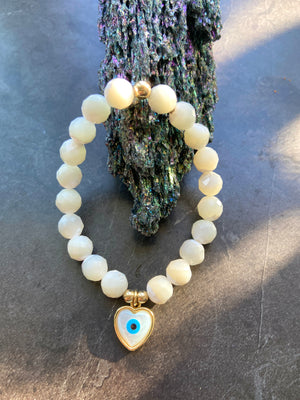 Mother of Pearl Love Protection Bracelet