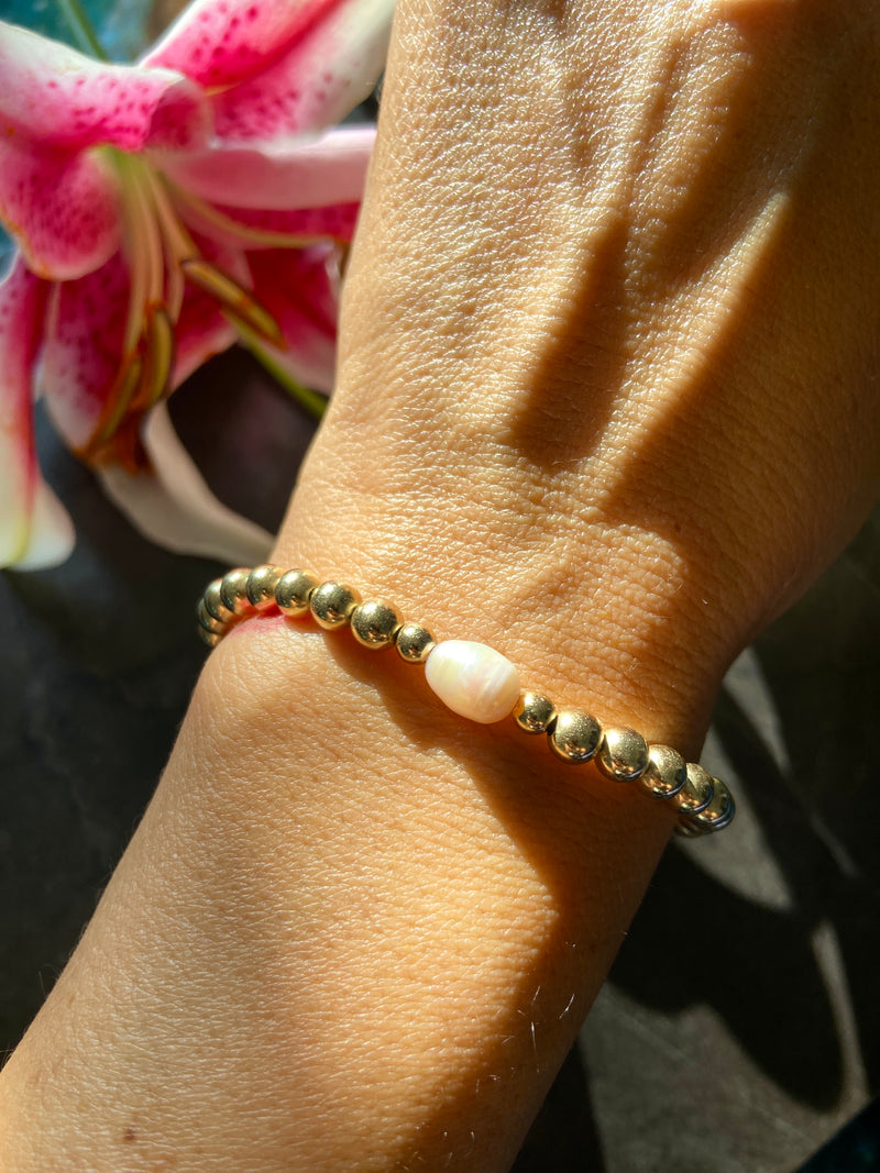 Pearl 14k gf Bracelet