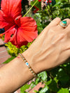 Mother Of Pearl Hammered Bracelet