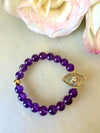 Amethyst Protection Eye Bracelet