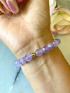 Lavender Amethyst Rose Bracelet