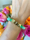 Lucky Girl 777 Chrysoprase Bracelet