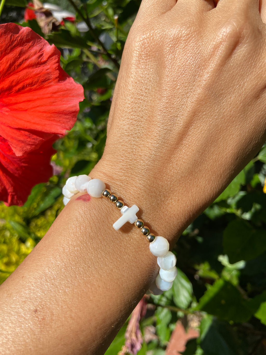 Mother Of Pearl Holy Spirit Bracelet