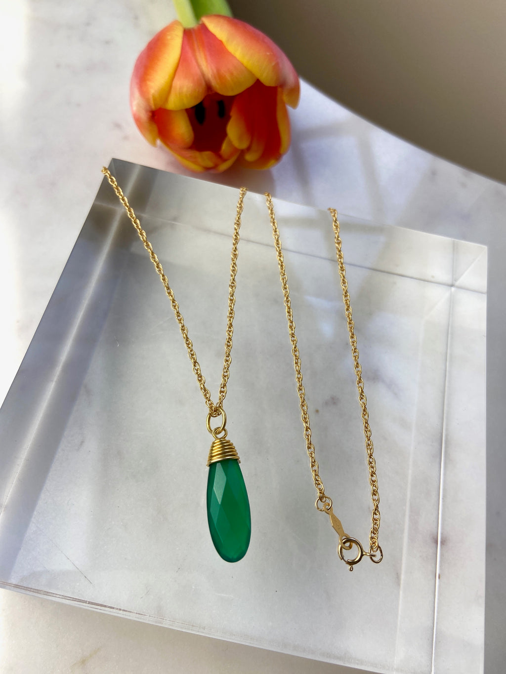 Green Onyx Necklace No. 2