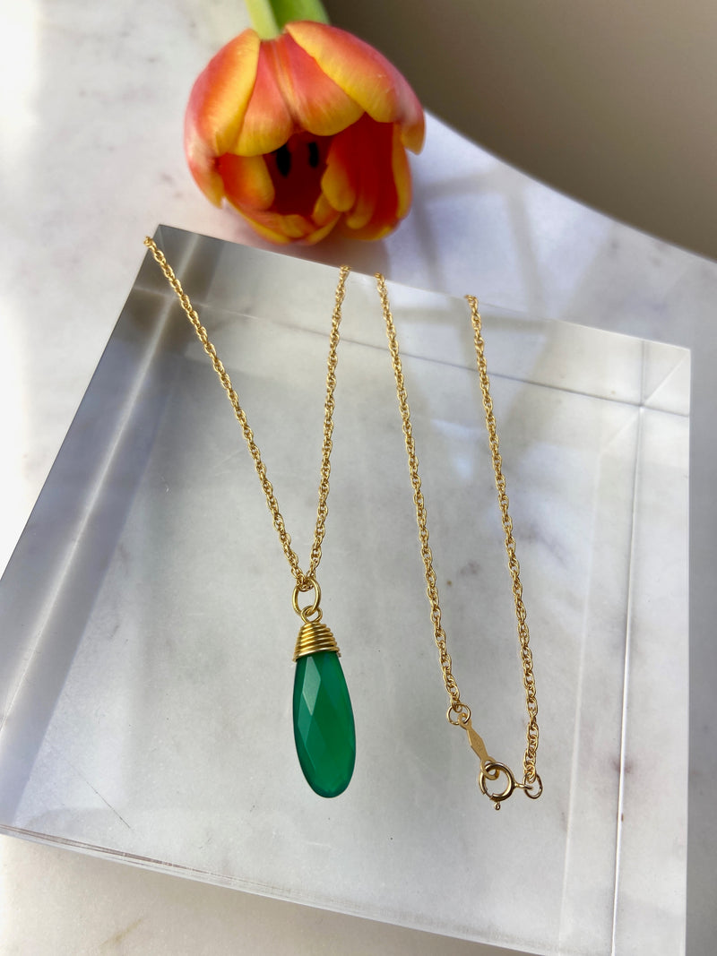 Green Onyx Necklace No. 2