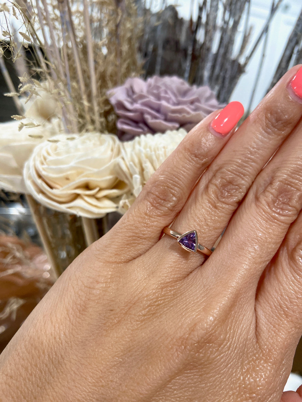 Amethyst Rosegold Ring