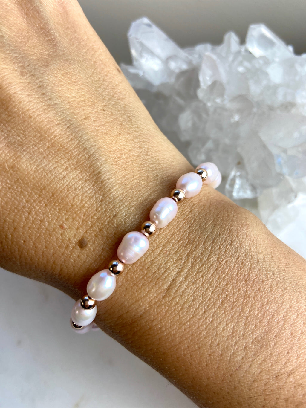 Pink Pearl Bracelet