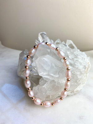 Pink Pearl Bracelet