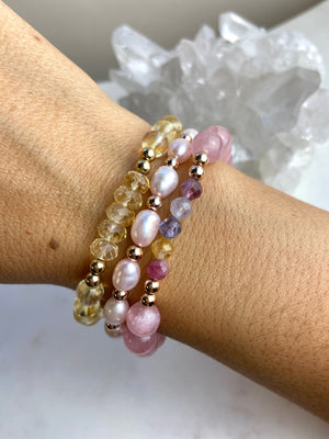 Pink Pearl Bracelet