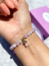 Kunzite Mushroom Bracelet
