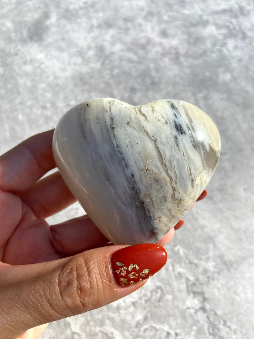 Blue Opal Heart 45