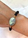 Labradorite & Black Tourmaline Bracelet