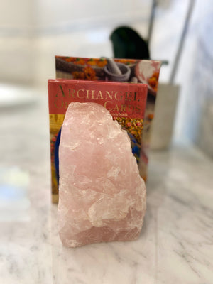 Rose Quartz Bookends
