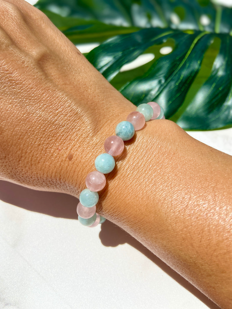 Aquamarine & Morganite Bracelet