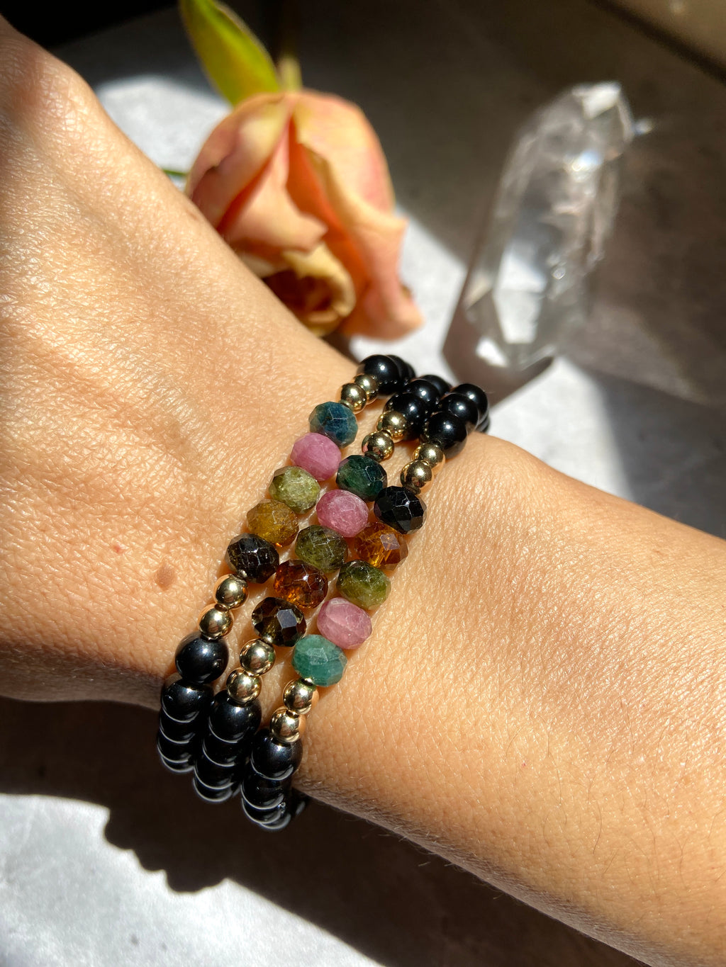 Bracelet Black Tourmaline  Tiger Eye  unisex  Qi New AGe  Healing  Singapore Crystals  New Age store  Beautiful Crystals Oracle cards  Sage Palo Santo