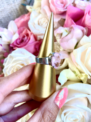 Morganite AA Love Ring