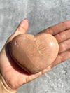 Peach Moonstone Heart A