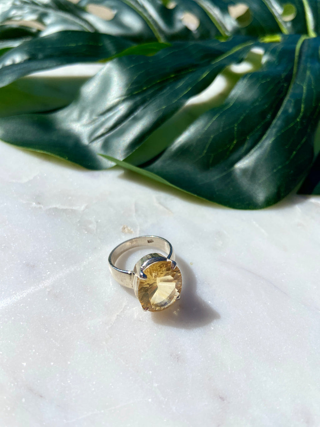 Citrine Sterling Silver Ring