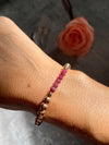 Rubellite Rose Gold Bracelet