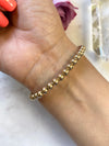 Phosphosiderite x Gold Bracelet