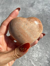 Peach Moonstone Heart B