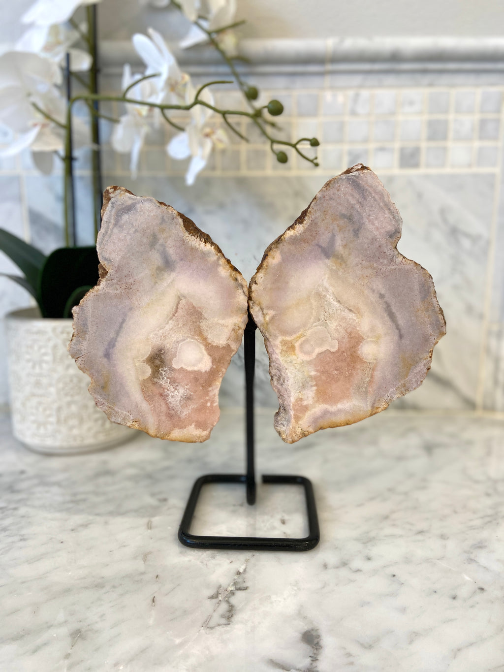 Pink Amethyst Butterfly