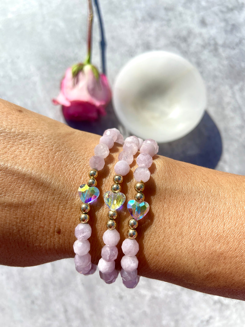 Kunzite Love Bracelet