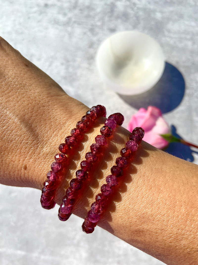 Rhodolite Garnet Bracelet