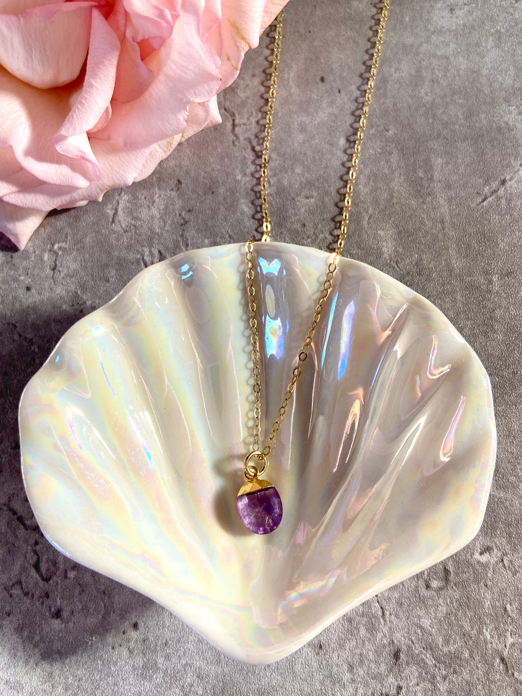 Lavender Amethyst Necklace