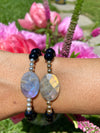 Black Onyx & Labradorite Bracelet
