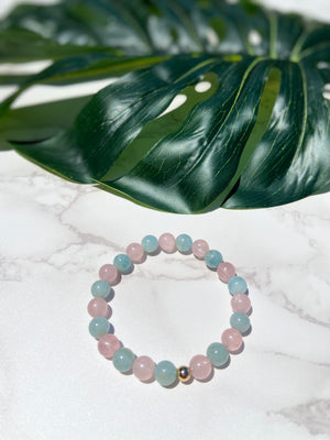 Aquamarine & Morganite Bracelet