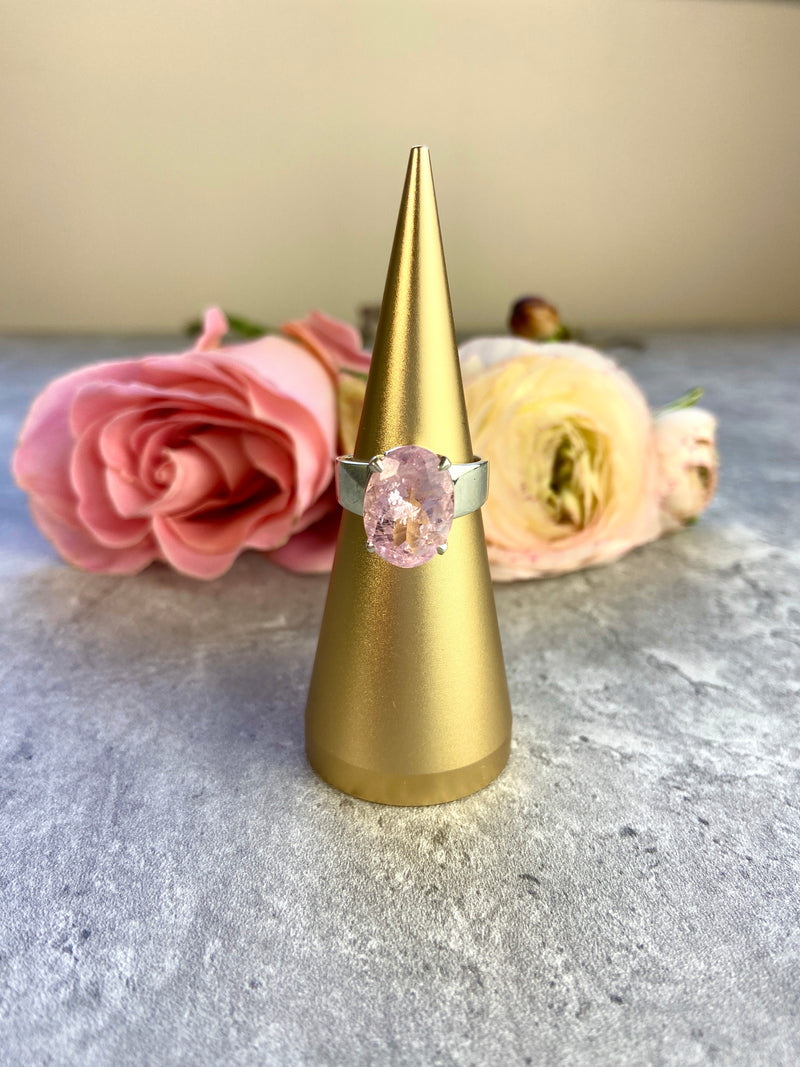 Morganite AA Love Ring