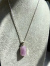 Kunzite Divine Love Silver Necklace No. 1
