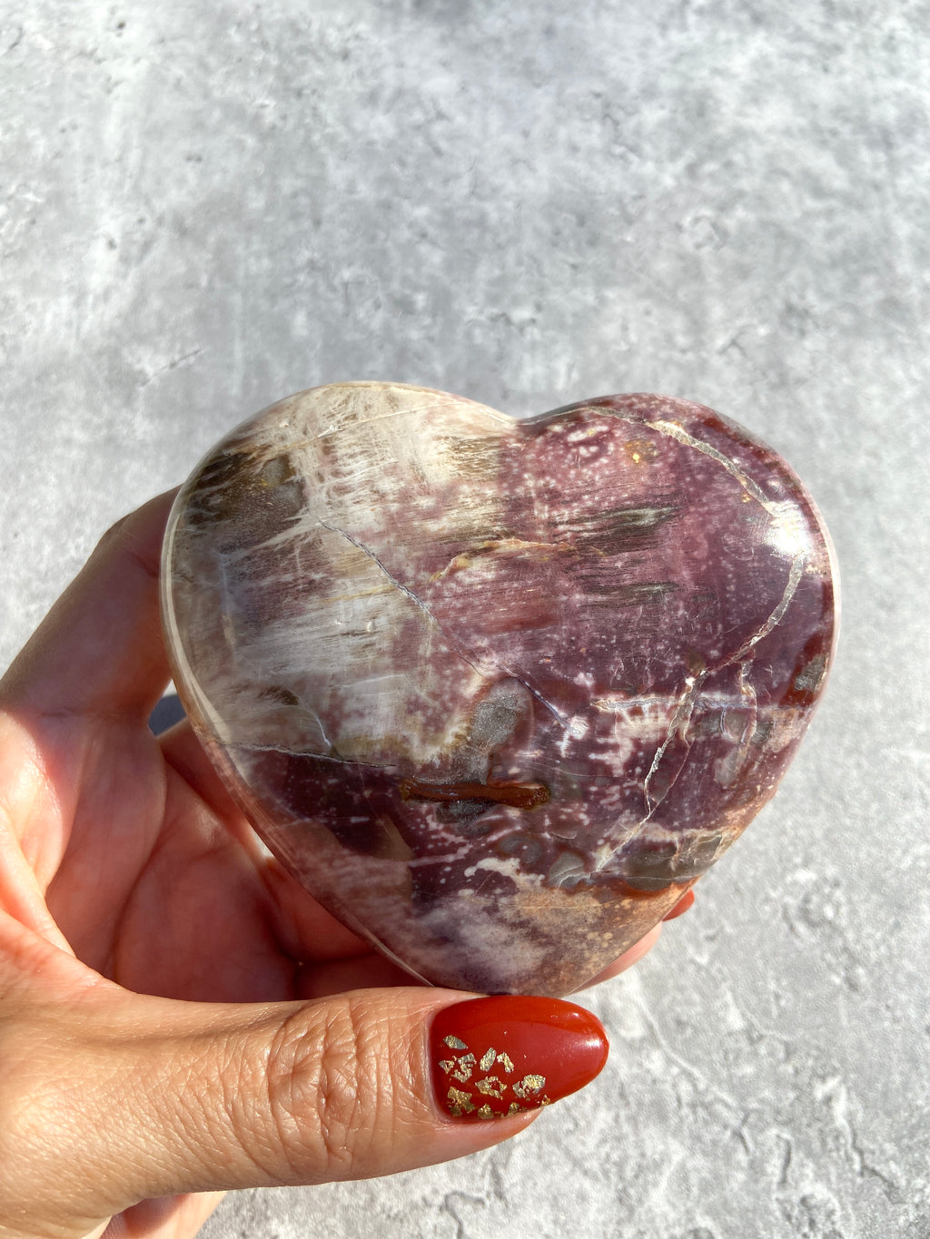 Petrified Wood Heart 40A