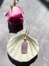 Kunzite Divine Love Silver Necklace No. 1