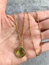 Green Amethyst Necklace