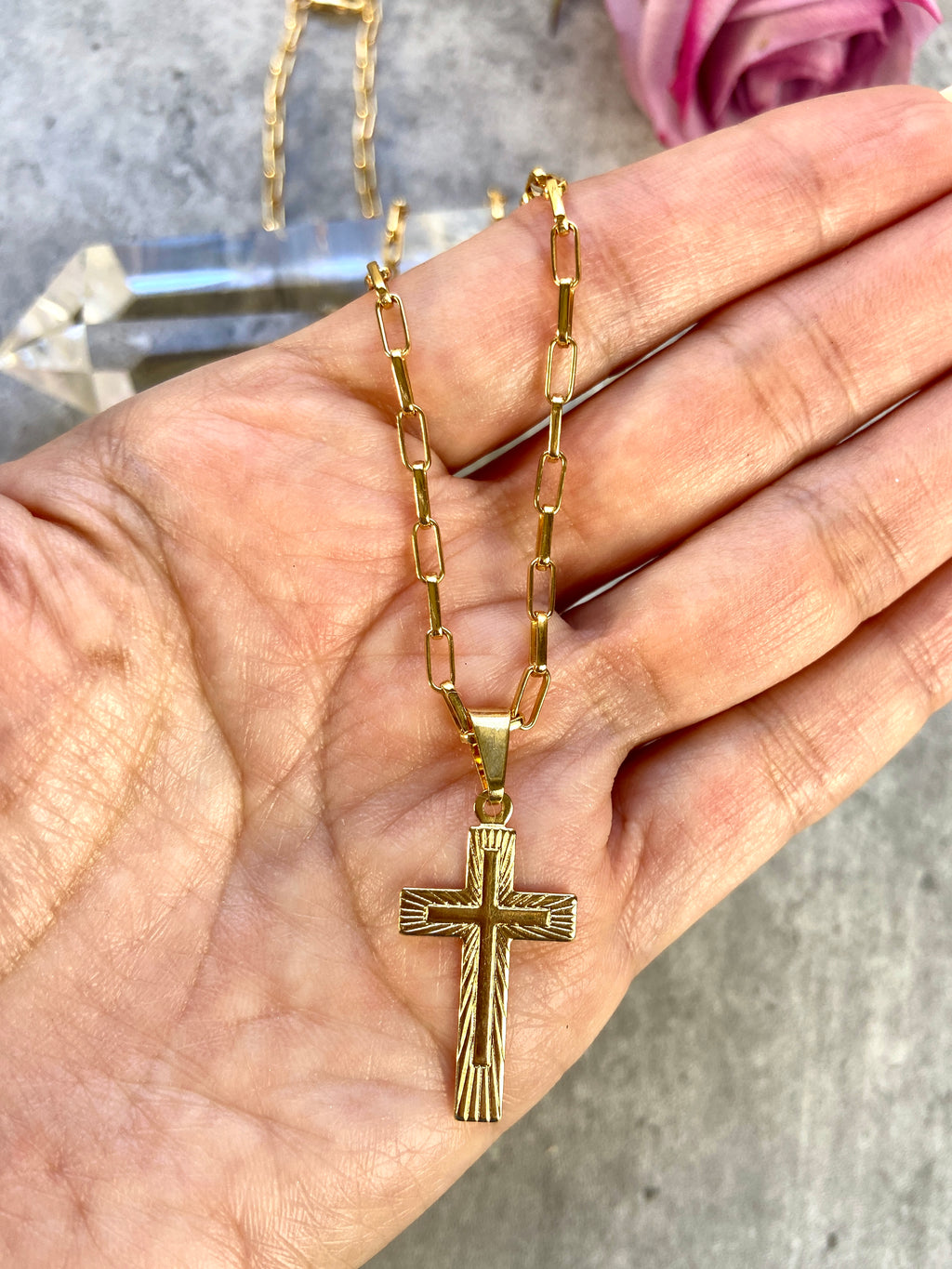 Faith Cross Necklace